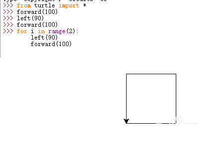 python turtle库画一个方格和圆实例