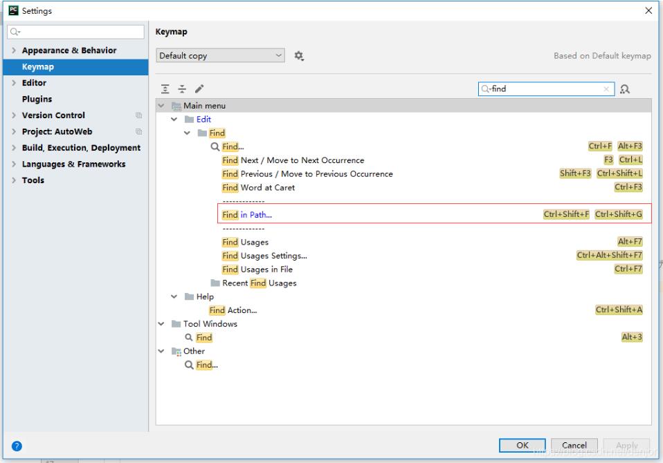 PyCharm Ctrl+Shift+F 失灵的简单有效解决操作