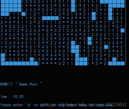 C++实现扫雷小游戏（控制台版）