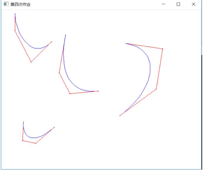 OpenGL绘制贝塞尔曲线