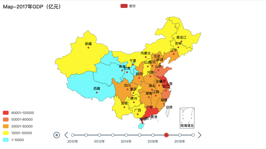 python用pyecharts实现地图数据可视化