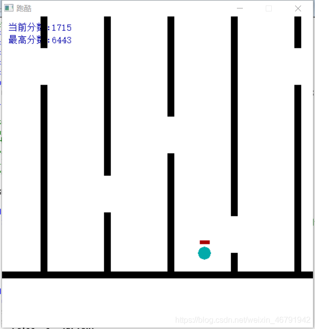 C++用easyx图形库实现障碍跑酷小游戏