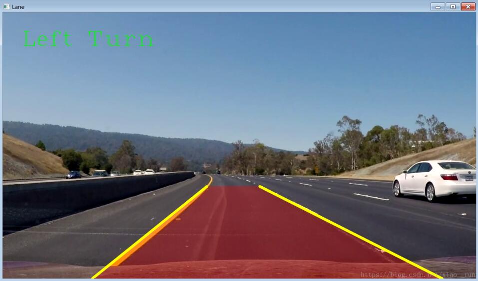 C++ opencv实现车道线识别