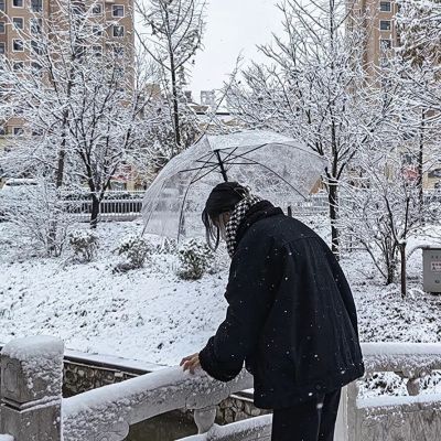 最新雪中的魅力好看的女头 适合下雪用的高清的女头