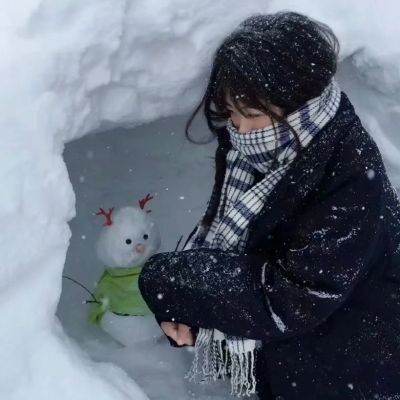 适合冬天用的雪景情头甜蜜 2021下雪情头超级的幸福