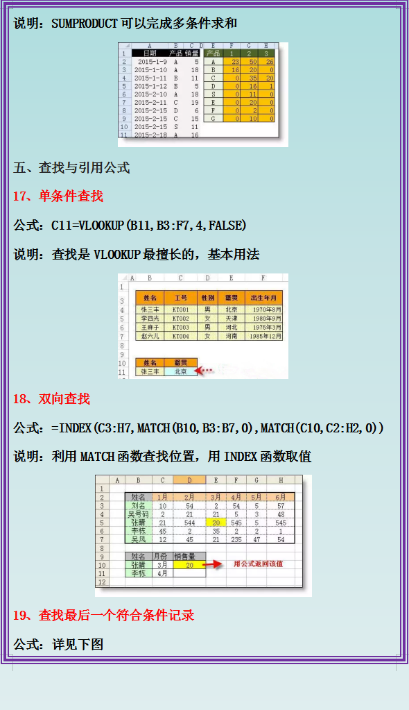 excel函数公式大全 常用excel函数公式用法全表整理