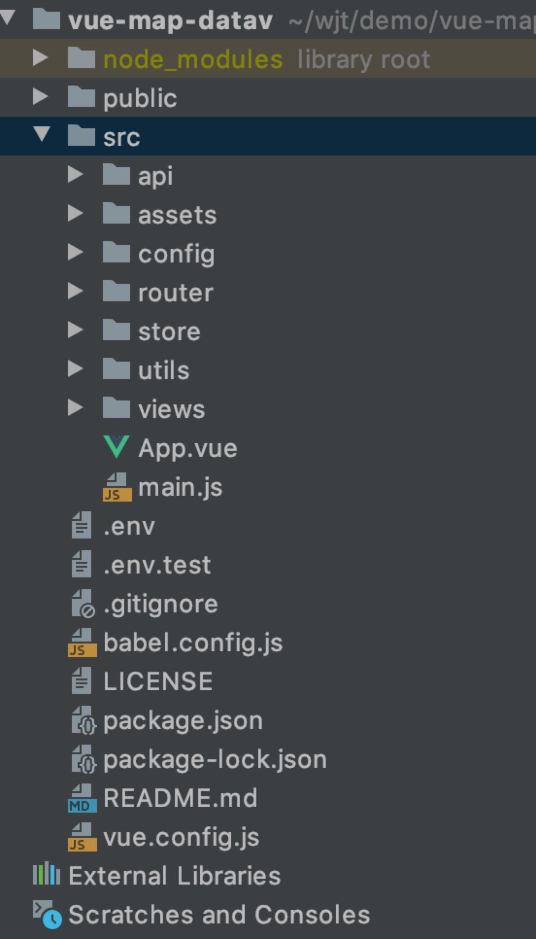 vue+echarts+datav大屏数据展示及实现中国地图省市县下钻功能