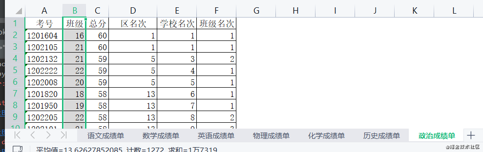 python openpyxl的使用方法