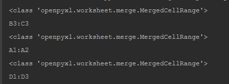 python使用openpyxl读取合并单元格的值
