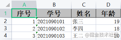 Java使用EasyExcel动态添加自增序号列