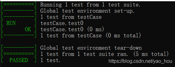 google c++程序测试框架googletest使用教程详解