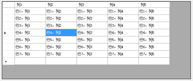 C#窗体控件DataGridView常用设置