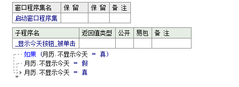 易语言设置在月历框架内是否显示今天的日期