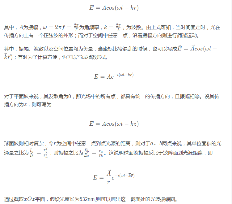 python光学仿真相速度和群速度计算理解学习