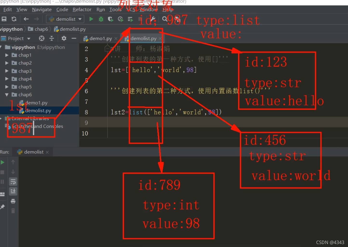 Python四大金刚之列表详解