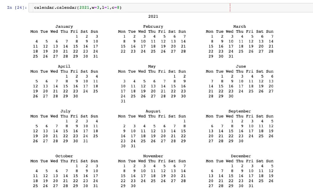 Python关于时间序列calendar模块的深入讲解