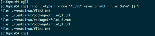 Linux 命令find之查找文件的示例