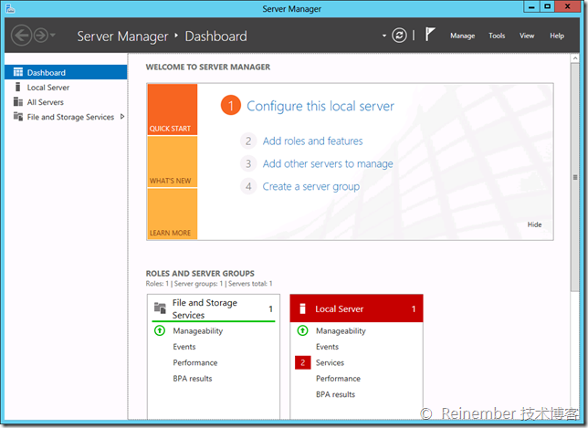 Windows Server 2012服务器管理器图文详解