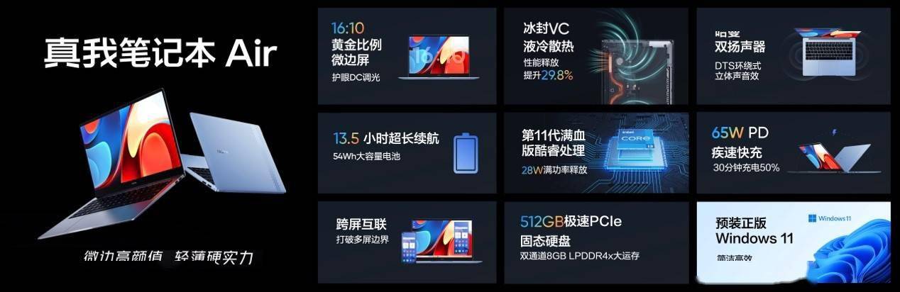 realme 发布真我笔记本 Air，采用微边全面屏设计