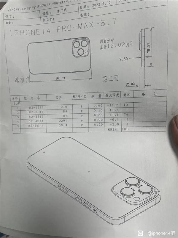 iPhone 14 Pro Max的相机模组凸起严重，厚过两枚一元硬币