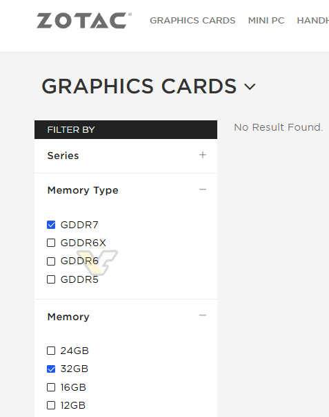 索泰曝光RTX 50首批阵容：5090配32GB GDDR7显存